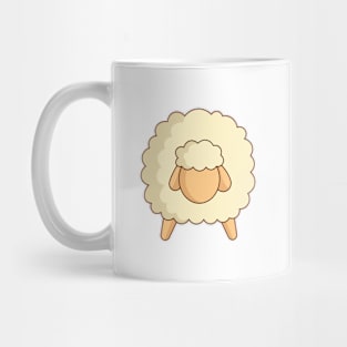 cute flat sheep character design Mug